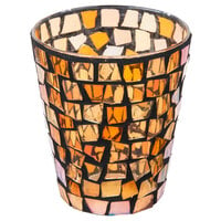 Sterno 80124 4" Fall Mosaic Liquid Candle Holder