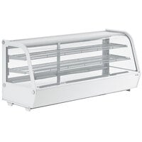 Avantco BCC-60-HC 60" White Refrigerated Countertop Bakery Display Case with LED Lighting