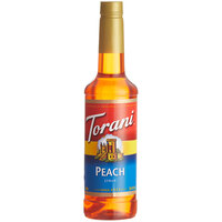 Torani 750 mL Plastic Peach Flavoring / Fruit Syrup