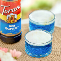 Torani 750 mL Plastic Blue Raspberry Flavoring / Fruit Syrup