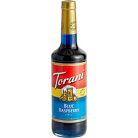 Torani Blue Raspberry Flavoring / Fruit Syrup 750 mL Plastic Bottle