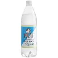 Polar Lime Club Soda 1 Liter - 12/Case