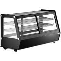 Avantco BCSS-48-HC 48" Black Self-Serve Refrigerated Countertop Bakery Display Case with LED Lighting