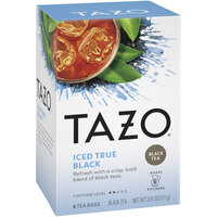 Tazo 1/2 Gallon Iced True Black Tea Bags - 24/Case