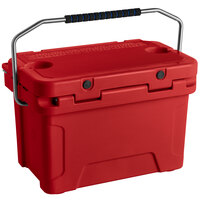 CaterGator CG20RED Red 20 Qt. Rotomolded Extreme Outdoor Cooler / Ice Chest