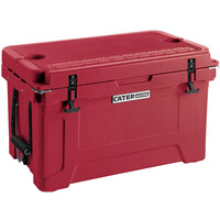 CaterGator CG45RED Red 45 Qt. Rotomolded Extreme Outdoor Cooler / Ice Chest
