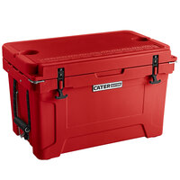 CaterGator CG45RED Red 45 Qt. Rotomolded Extreme Outdoor Cooler / Ice Chest