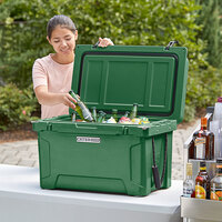 CaterGator CG45HG Hunter Green 45 Qt. Rotomolded Extreme Outdoor Cooler / Ice Chest