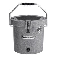 CaterGator CCG20SPG Gray 20 Qt. Round Rotomolded Extreme Outdoor Cooler / Ice Chest
