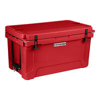 CaterGator CG65RED Red 65 Qt. Rotomolded Extreme Outdoor Cooler / Ice Chest