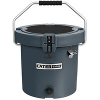 CaterGator CCG20CHR Charcoal 20 Qt. Round Rotomolded Extreme Outdoor Cooler / Ice Chest