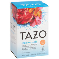 Tazo 1/2 Gallon Iced Passion Tea Bags - 24/Case