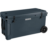 CaterGator CG100CHRW Charcoal 100 Qt. Mobile Rotomolded Extreme Outdoor Cooler / Ice Chest