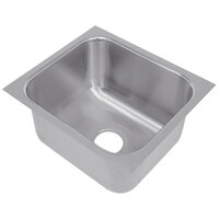 Advance Tabco 1824A-14A 1 Compartment Undermount Sink Bowl 18 inch x 24 inch x 14 inch