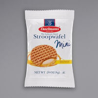 Daelmans Individually Wrapped Mini Honey Stroopwafels - 200/Case