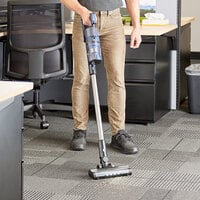 Lavex Janitorial Gray Cordless Stick Vacuum with 2.0Ah Battery, HEPA Filtration, and Tool Kit - 22.2V, 250W