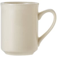 Libbey Porcelana Cream 8 oz. Cream White Porcelain Delmonico Mug - 36/Case