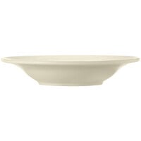 World Tableware Porcelana Cream 24.3 oz. Cream White Wide Rim Rolled Edge Porcelain Deep Soup Bowl - 24/Case