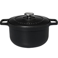  Chasseur FN432 Cast Iron Casserole and lid, 27cm, Black : Home  & Kitchen