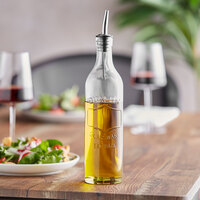Tablecraft 17 oz. Embossed Olive Oil Cruet with Pourer