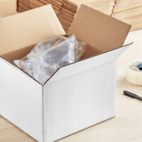 Lavex Industrial 12 inch x 10 inch x 10 inch White Corrugated RSC Shipping Box - 25/Bundle