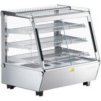 ServIt HDM-26 26 inch Self / Full Service 3 Shelf Countertop Heated Display Case with Sliding Doors - 120V, 1800W