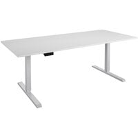 Bridgeport 64073BND 72 inch x 31 1/2 inch White Pro-Desk