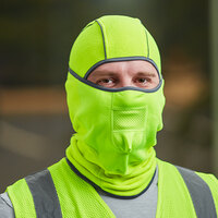 Cordova Hi-Vis Lime Polar Fleece Wind-Resistant Balaclava Face Mask