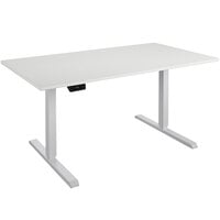 Bridgeport 64061BND 59 inch x 31 1/2 inch White Pro-Desk