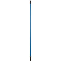 Lavex Janitorial 60" Blue Threaded Tapered Metal Broom / Squeegee Handle