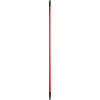 Lavex Janitorial 60" Red Threaded Tapered Fiberglass Broom / Squeegee Handle