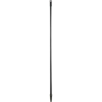 Lavex Janitorial 60" Black Threaded Tapered Metal Broom / Squeegee Handle