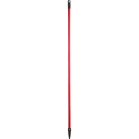 Lavex Janitorial 60" Red Threaded Tapered Metal Broom / Squeegee Handle