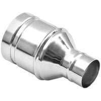 Delfin Industrial SL.0158.0011 Stainless Steel Hose Connector with (1) 3 inch and (1) 2 inch Openings