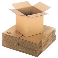 Lavex Packaging 13 inch x 13 inch x 13 inch Kraft Corrugated RSC Shipping Box - 25/Bundle