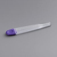 Choice 5 7/8 inch Cake Tester with Purple Handle and Plastic Storage Case