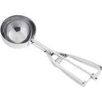 Choice #6 Round Stainless Steel Squeeze Handle Disher - 5.33 oz.