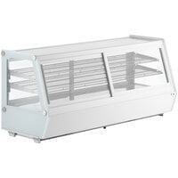 Avantco BCSS-60-HC 60" White Self-Serve Refrigerated Countertop Bakery Display Case with LED Lighting