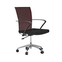 Safco Valore Red Height-Adjustable Task Chair