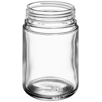 6 oz. Clear Thick Wall Glass Cannabis Jar - 80/Case