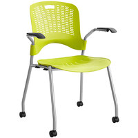 Safco Sassy Grass Green Stack Chair - 2/Pack