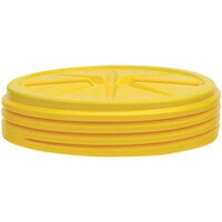 Eagle Manufacturing 1650 20 Gallon Yellow Lab Pack Plastic Barrel Drum with Screw-On Lid