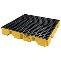 Eagle Manufacturing 1645ND Yellow Plastic 4 Drum Pallet