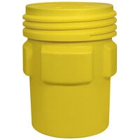 Eagle Manufacturing 1690 95 Gallon Yellow Overpack Plastic Barrel Drum with Screw-On Lid
