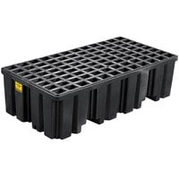 Eagle Manufacturing 1620BND Black Plastic 2 Drum Pallet