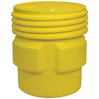 Eagle Manufacturing 1661 65 Gallon Yellow Overpack Plastic Barrel Drum with Screw-On Lid