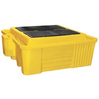 Eagle Manufacturing 1685 385 Gallon Yellow IBC Containment Unit with 5 Gallon Pail Holder