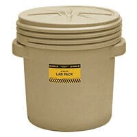 Eagle Manufacturing 1650BEI 20 Gallon Beige Lab Pack Plastic Barrel Drum with Screw-On Lid