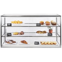Cal-Mil 42 inch x 17 inch x 23 inch 3-Tier Bakery Display Case with Stainless Steel Frame 22323-55