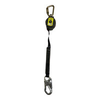 Honeywell Miller TurboLite 9' Personal Fall Limiter with Steel Carabiner and Locking Snap Hook MTL-OHS1-02/9FT